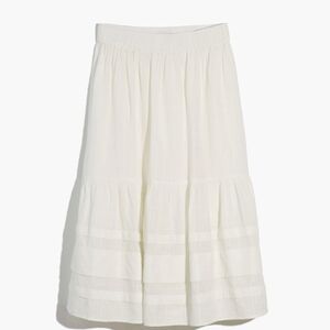 Madewell White Midi Skirt